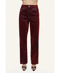 Nocturne Women's Velvet Straight-Leg Pants
