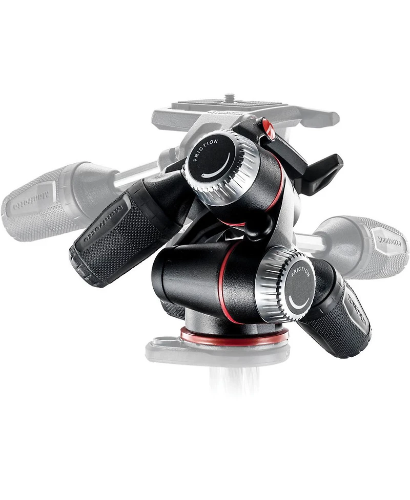 Manfrotto X-pro 3-Way Tripod Head, for Camera Tripods, Fluid Ball Head, Camera Stabilizer, Photography Accessories
