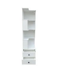 Rainsken 4 Tier Corner Bookshelf