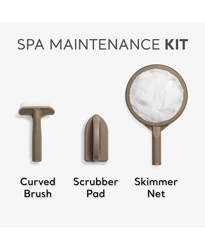 Intex PureSpa Hot Tub Maintenance Accessory Kit with Brush, Skimmer and Scrubber
