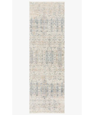 Loloi Pandora Pan-02 Ivory/Mist 2'6" x 16' Runner Area Rug