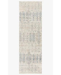 Loloi Pandora Pan-02 Ivory/Mist 2'6" x 16' Runner Area Rug