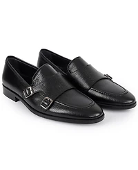 Vellapais Men's Ledonia Double Monk Strap Loafers