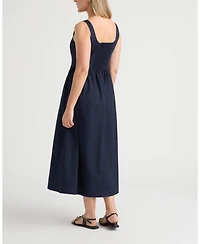 Ellen Tracy Women's Poplin Bustier Dress