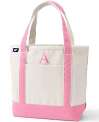 Lands' End Pre-Monogrammed Letter A Canvas Tote Bag