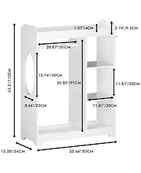 Rainsken Wooden Dress Up Clothes Rack
