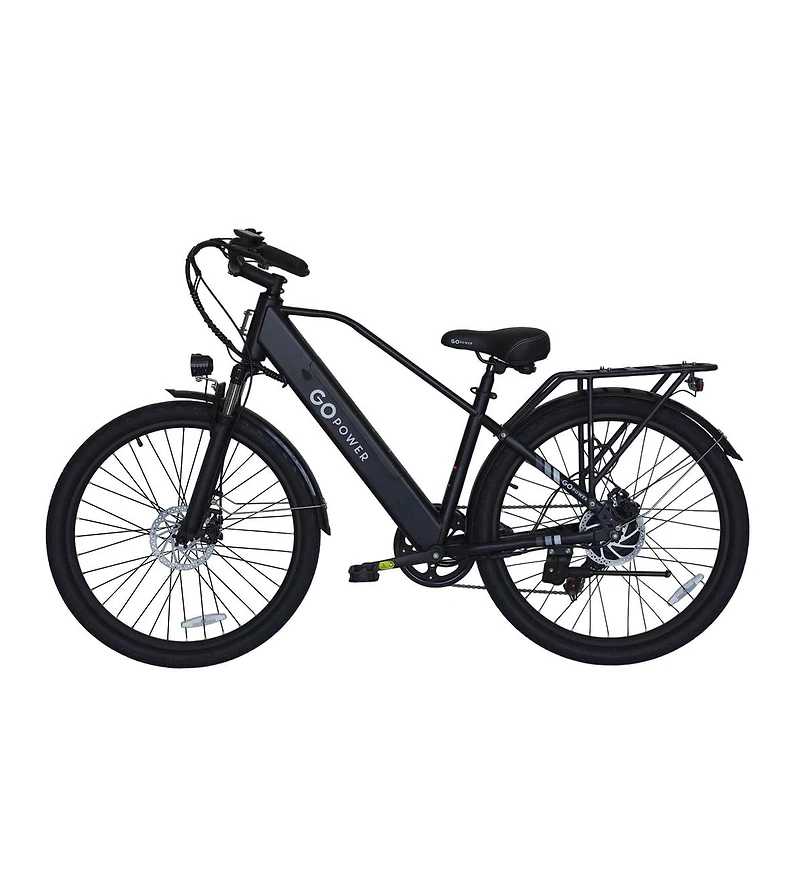 GoPowerBike GoScout Folding Electric Bike 20mph Max Speed & 500W Motor | Gray