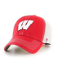 '47 Brand Men's Red Wisconsin Badgers Clean Up Adjustable Hat
