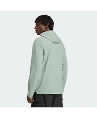 Adidas Men's Light Green Portland Timbers Tiro Travel Full-Zip Hooded Windbreaker