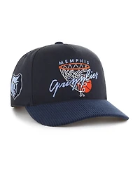 47 Brand Men's Navy Memphis Grizzlies Nothing But Net Hitch Adjustable Hat