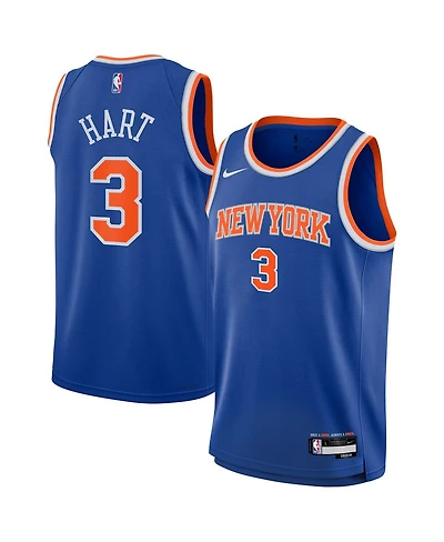 Nike Big Boys and Girls Josh Hart Blue New York Knicks Swingman Jersey - Icon Edition