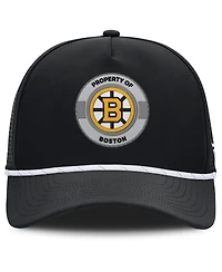 Fanatics Men's Black Boston Bruins Authentic Pro Rink Adjustable Hat