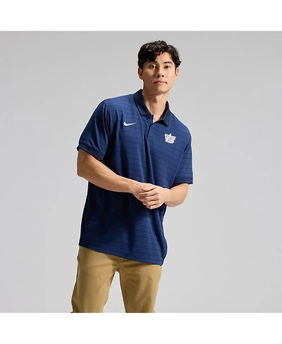 Nike Men's Navy Usa Baseball 2026 World Baseball Classic Victory Striped Dri-fit Polo Shirt