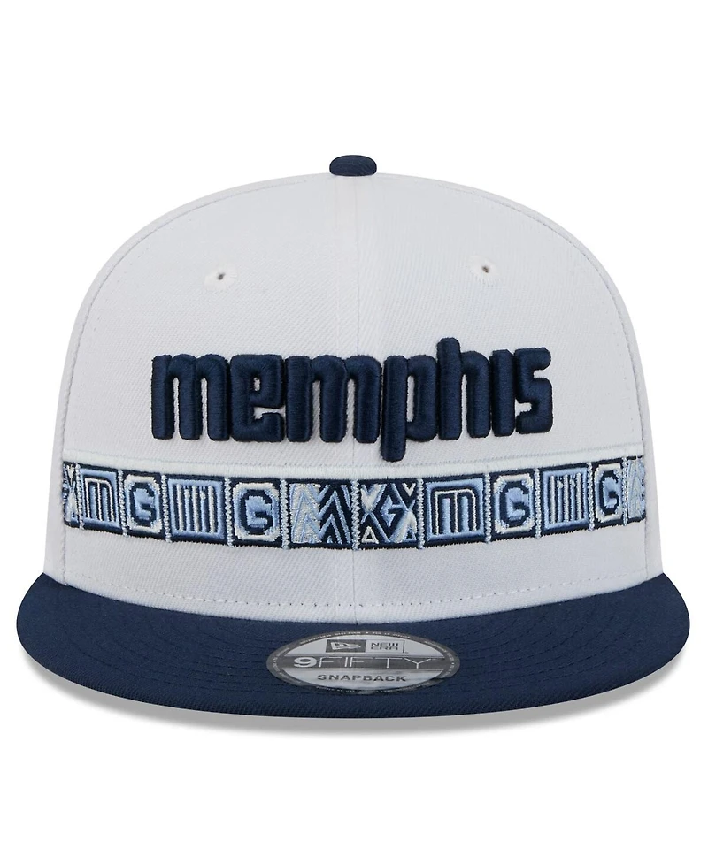 New Era Men's Light Blue/Navy Memphis Grizzlies 2025/26 City Edition 9FIFTY Snapback Hat