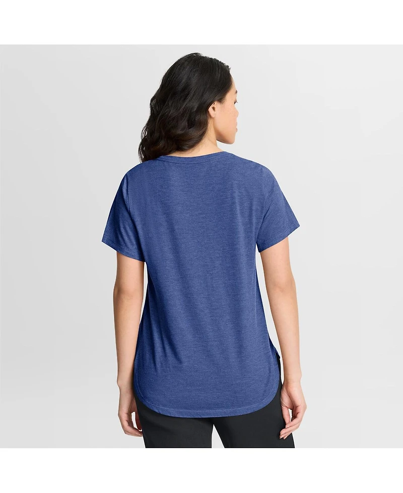 Nike Women's Heather Blue Cuba Baseball 2026 World Classic Arched Tri-Blend T-Shirt
