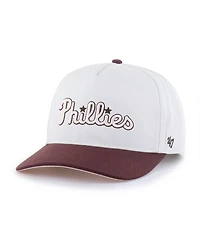 '47 Brand Men's Women's Stone/Burgundy Philadelphia Phillies Love Letter Adjustable Hitch Hat