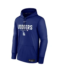 Nike Men's Royal Los Angeles Dodgers Authentic Collection Therma-fit Hoodie