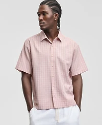 Sun + Stone Men's Relaxed Crop Nolan Plaid Shirt, Macy's Exclusive