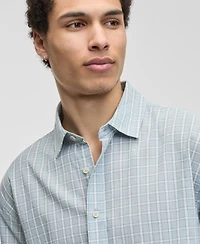 Sun + Stone Men's Relaxed Crop Nolan Plaid Shirt, Macy's Exclusive