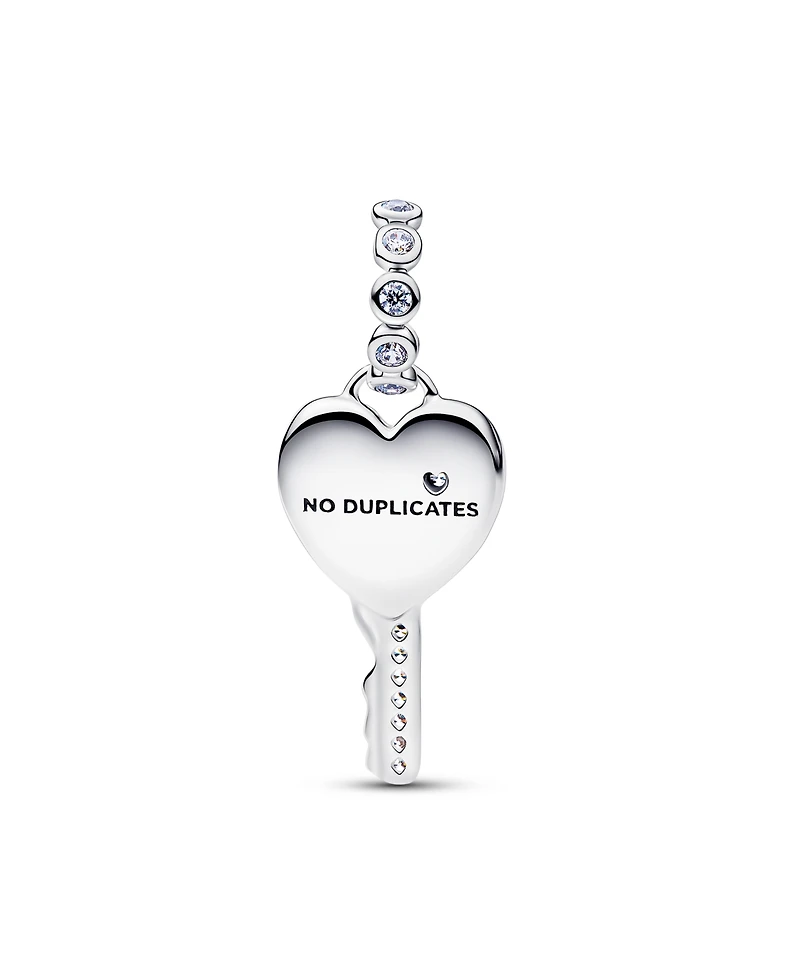Pandora Opalescent Heart Key Dangle Charm