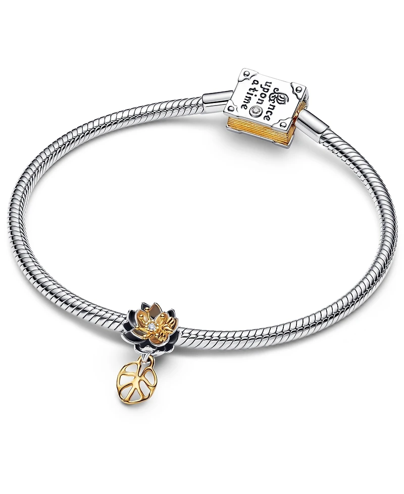 Pandora Disney Princess Tiana Lotus Flower Lab-grown Diamond Charm