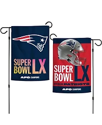WinCraft New England Patriots 2025 Afc Champions Double-Sided 12" x 18" Garden Flag