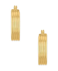 Macy's Oval Hoop Earrings in 10k Gold