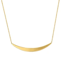 Macy's Polished Smile Necklace in 10k Gold