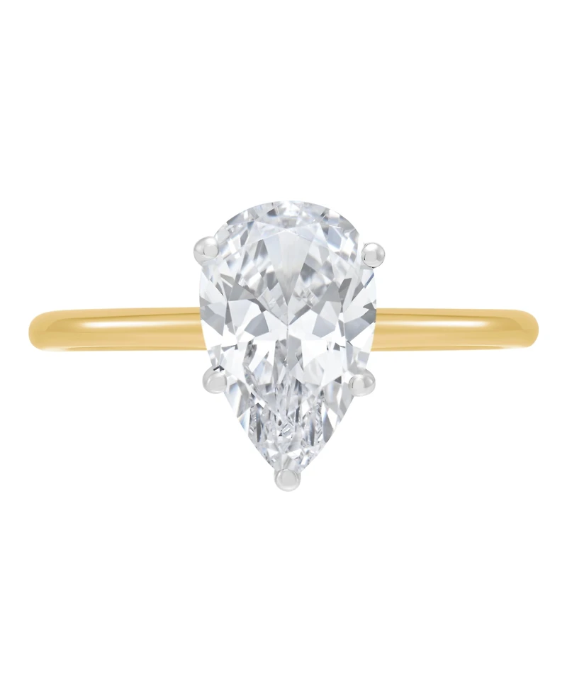 Grown With Love Igi Certified Lab Diamond Solitaire Engagement Ring (2 ct. t.w.) 14k Yellow Gold (Also White Gold)