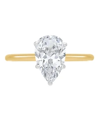 Grown With Love Igi Certified Lab Diamond Solitaire Engagement Ring (2 ct. t.w.) 14k Yellow Gold (Also White Gold)