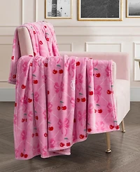 Juicy Couture Oversized Plush Throw, 60" x 70"