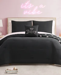 Juicy Couture Hearts Diamond Bed in a Bag 8-Pc. Comforter Set