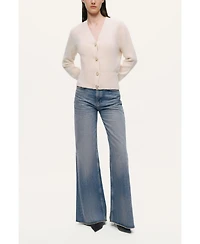 Nocturne Women's Pearl-Button V-Neck Cardigan