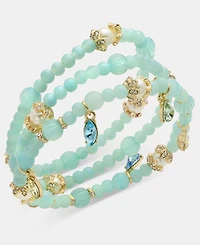 Marchesa 3-Pc. Set Crystal & Imitation Pearl Beaded Stretch Bracelets