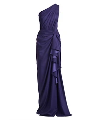 Tadashi Shoji Women's Lena Waterfall Drape Gown