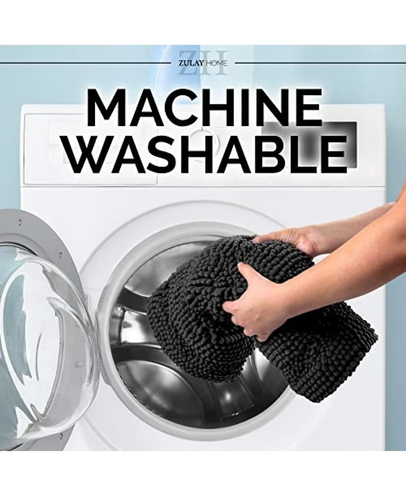 Soft Shaggy Bathroom Rug 47x17 inch