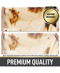 Zulay Kitchen Tortilla Giant Tortilla Throw Blanket for Adults and Kids 60 inch
