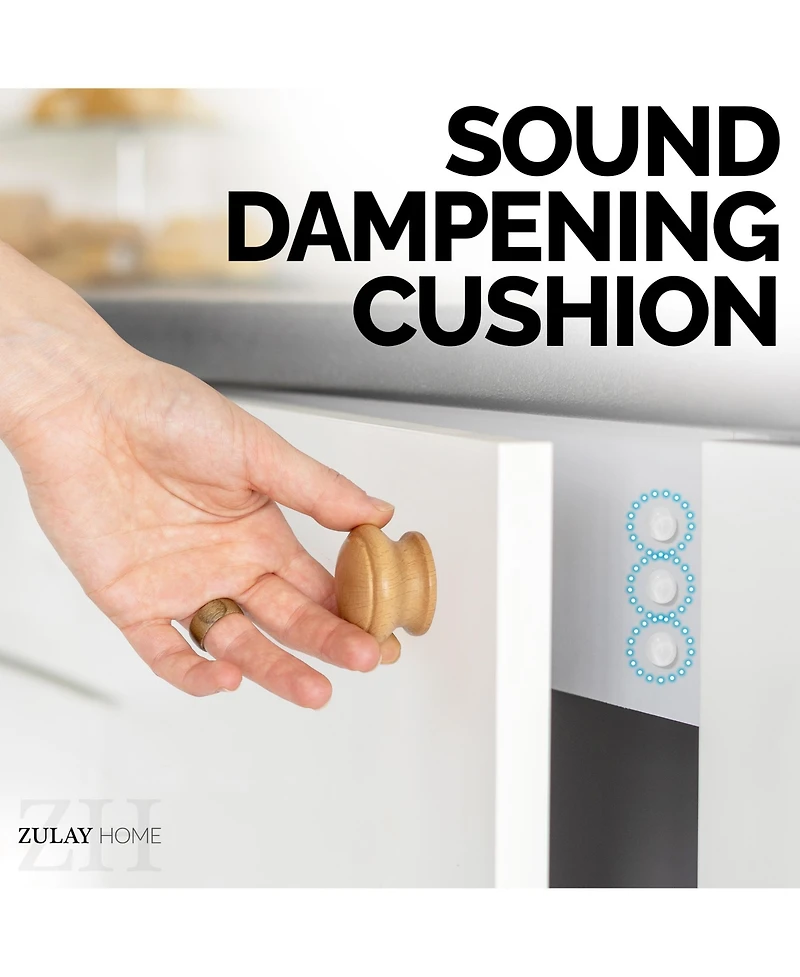 Zulay Kitchen Cabinet Bumpers Clear Adhesive Pads 50-Pc