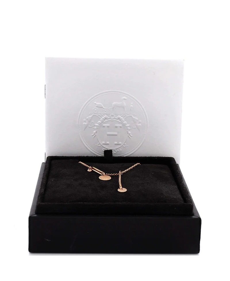 Pre-Owned HERMES Ex-Libris Pendant Necklace