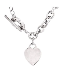 Pre-Owned Tiffany & Co Heart Tag Toggle Chain Necklace