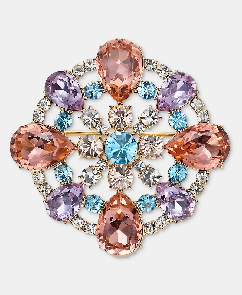 Givenchy Crystal Cluster Flower Pin
