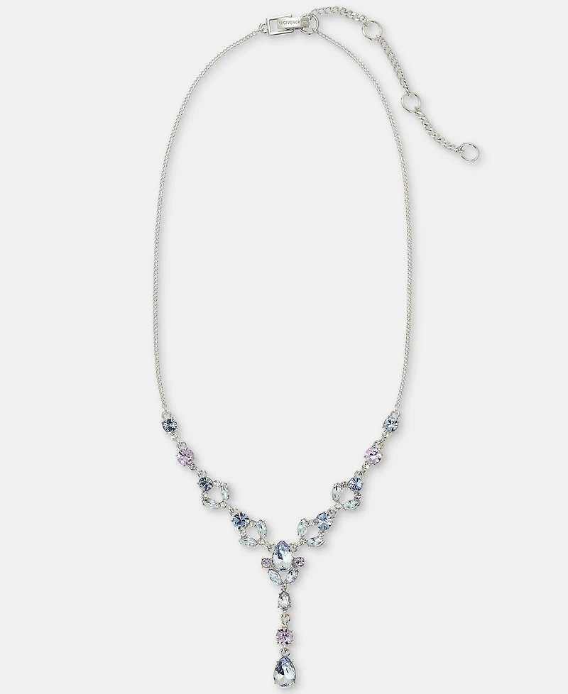 Givenchy Crystal Statement Lariat Necklace, 16" + 3" extender