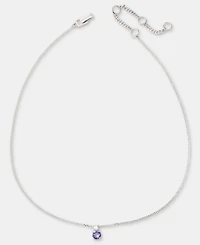 Givenchy Cubic Zirconia Pendant Necklace, 16" + 3" extender