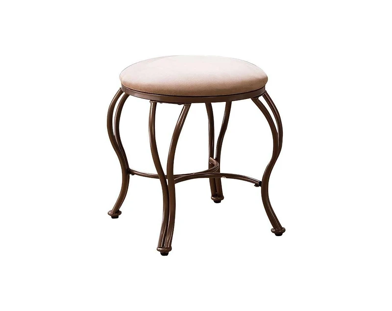 Kings Brand Furniture Vanity Stool with Finish and Charming Traditional Look