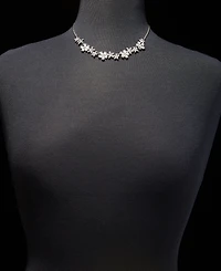 Givenchy Crystal Flower Statement Necklace, 16" + 3" extender