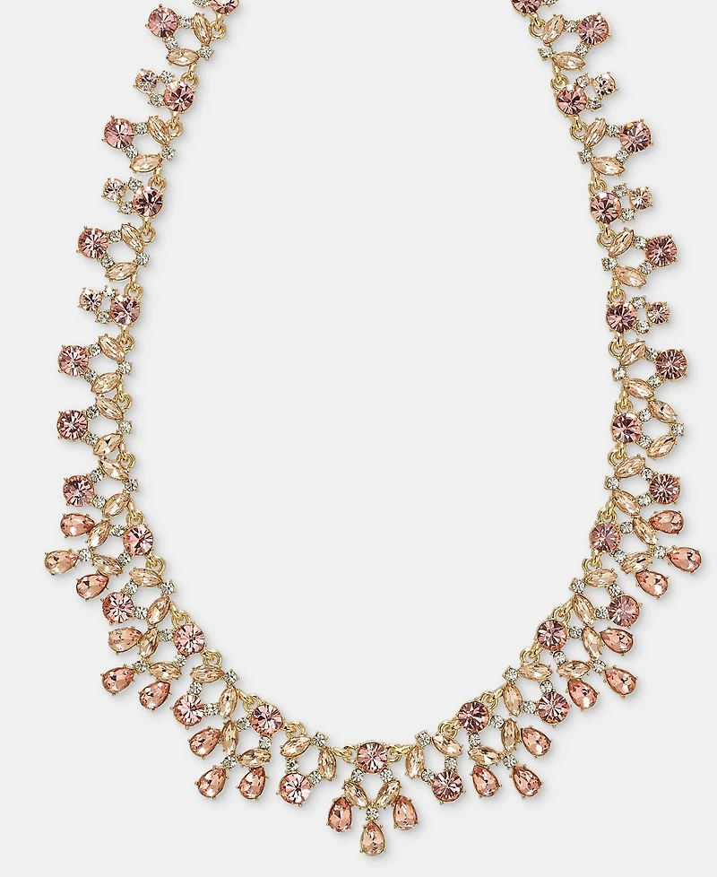 Givenchy Crystal Cluster Statement Necklace, 16" + 3" extender