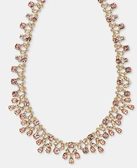 Givenchy Crystal Cluster Statement Necklace, 16" + 3" extender