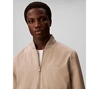 Calvin Klein Men's Birdseye Round Collar Bomber Jacket