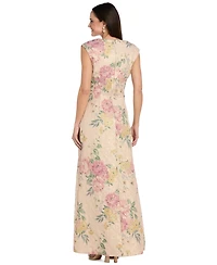 R & M Richards Petite Lace Sweetheart Neck Gown