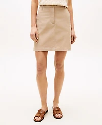 Tommy Hilfiger Women's Twill-Slim Short Skirt